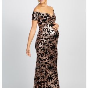 Gorgeous Sequin Maternity Gown